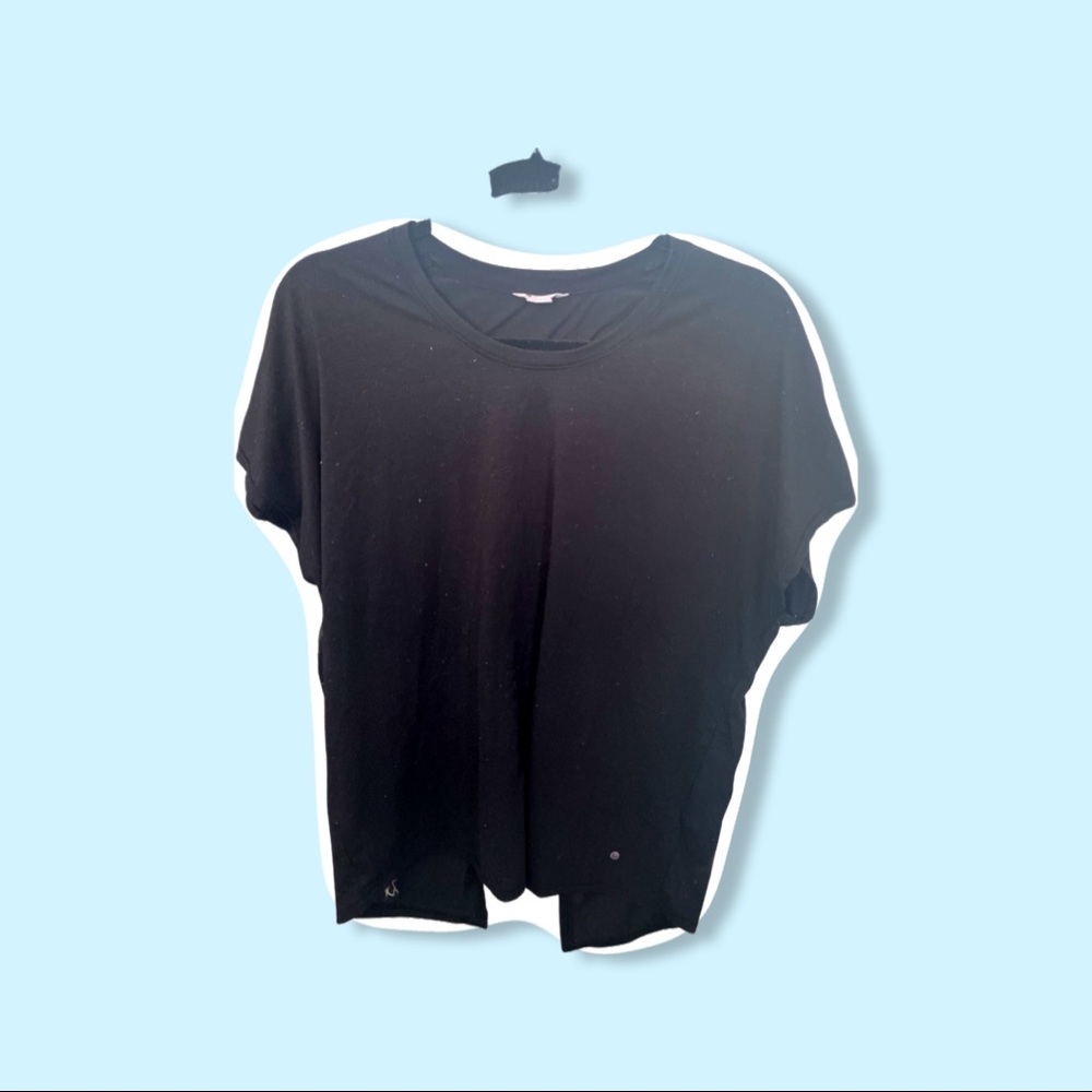 Women’s athletic top with open back